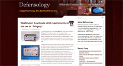 Desktop Screenshot of defensology.com