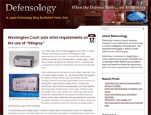 Tablet Screenshot of defensology.com
